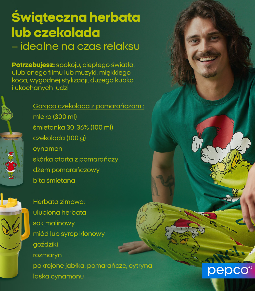 Świąteczna herbata lub czekolada – idealne na czas relaksu - infografika