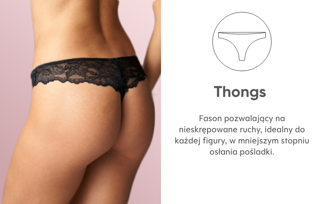 majtki typu Thongs