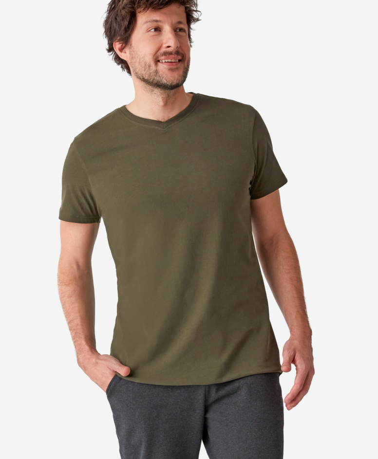 Majica 100% pamuk, za muškarce, maslinasto zelena, M-XXL