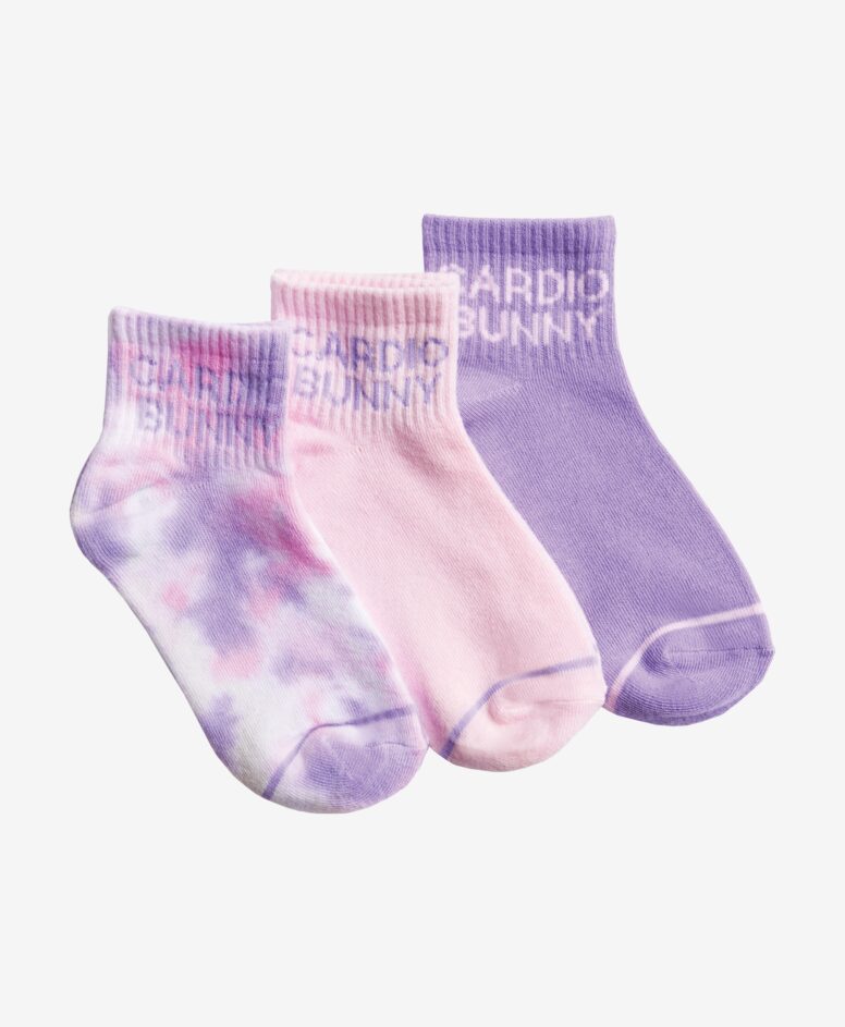 Komplet 3 para čarapa za djevojčice, razne boje, veličine: 31-34, 35-38