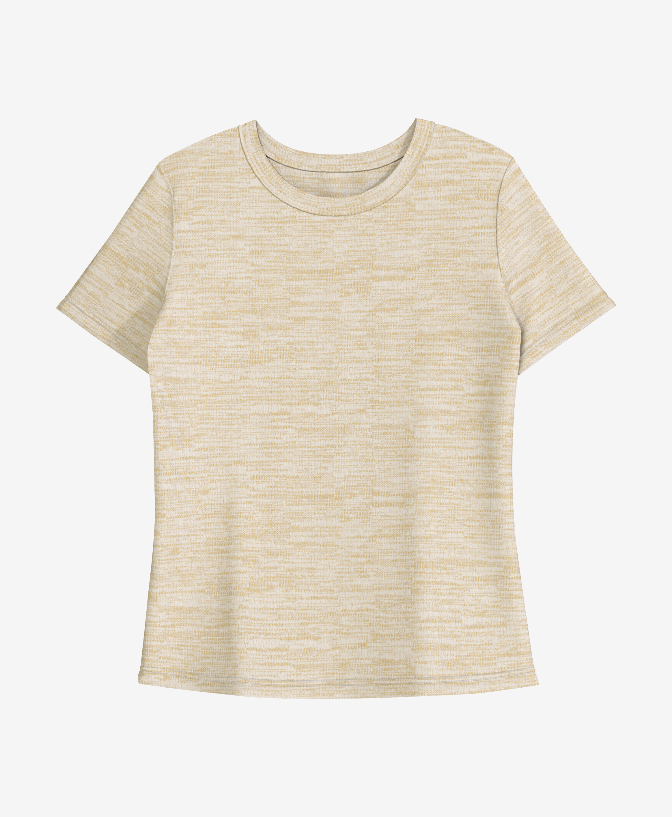 Damska koszulka melanż kolorów z krótkim rękawem, kolor biały, S-XXL