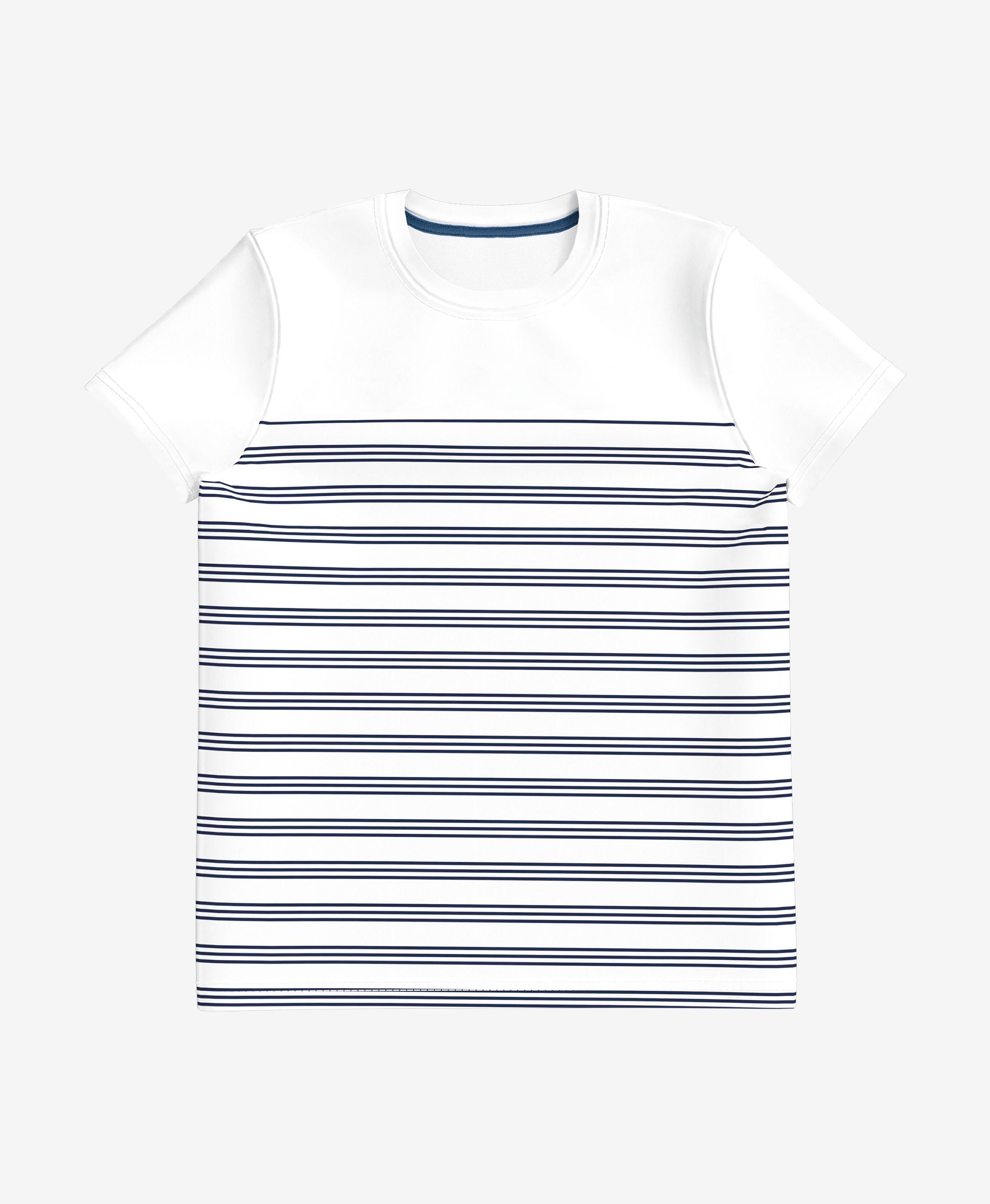 T-Shirt, 100% Baumwolle, für Jungen, weiß, blau, 104-134 cm