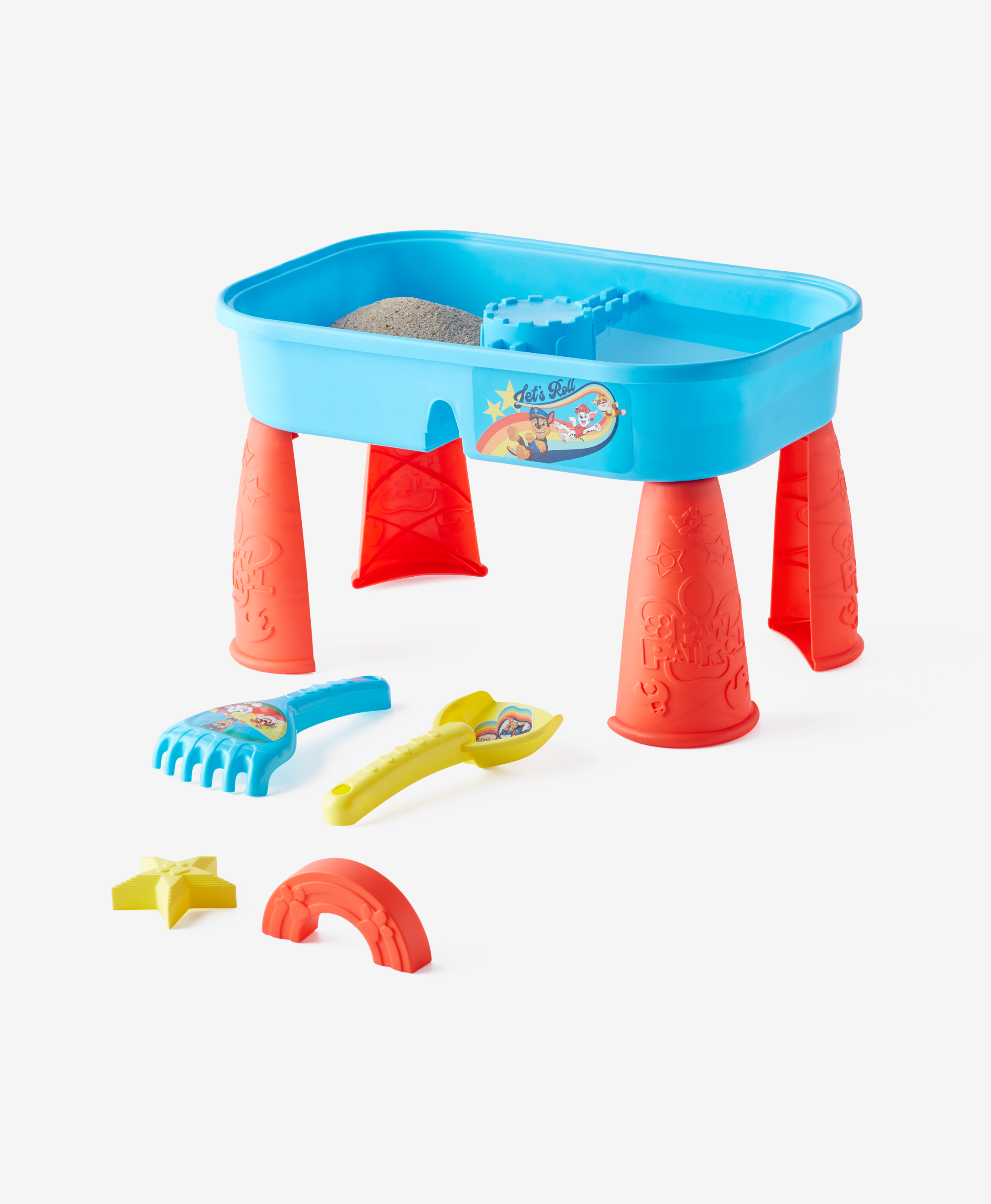 Paw Patrol Spielzeugset für Sand und Wasser, blau, rot