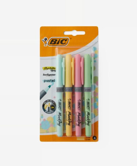 Zakreślacze BiC® w pastelowych kolorach 4 szt, różne kolory