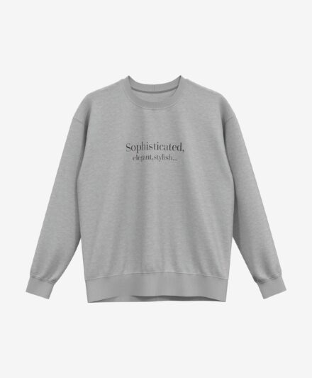 Sweatshirt für Damen, grau, S-XXL