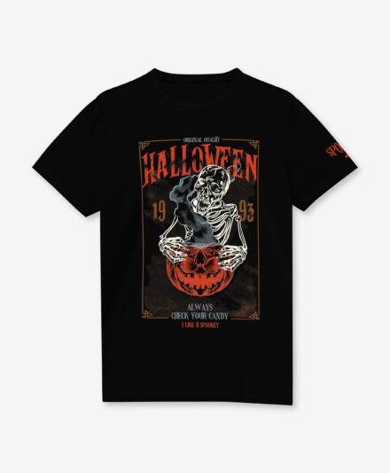 t-shirt da uomo nera halloween