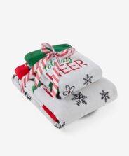 Σετ πετσέτες με άδεια χρήσης Mickey Mouse, με χριστουγεννιάτικο σχέδιο, 2 τεμάχια, διάφορα χρώματα, 30x50 + 50x70
