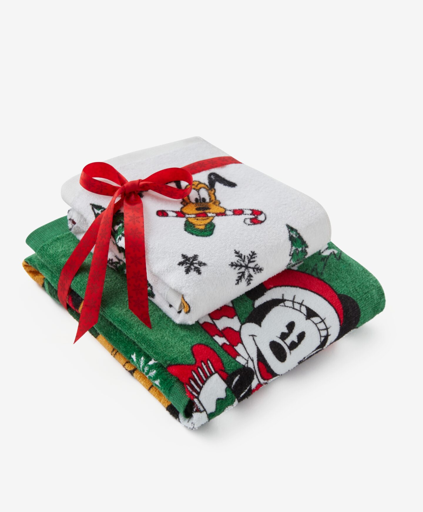 Σετ πετσέτες με άδεια χρήσης Mickey Mouse, με χριστουγεννιάτικο σχέδιο, 2 τεμάχια, διάφορα χρώματα, 30x50 + 50x70