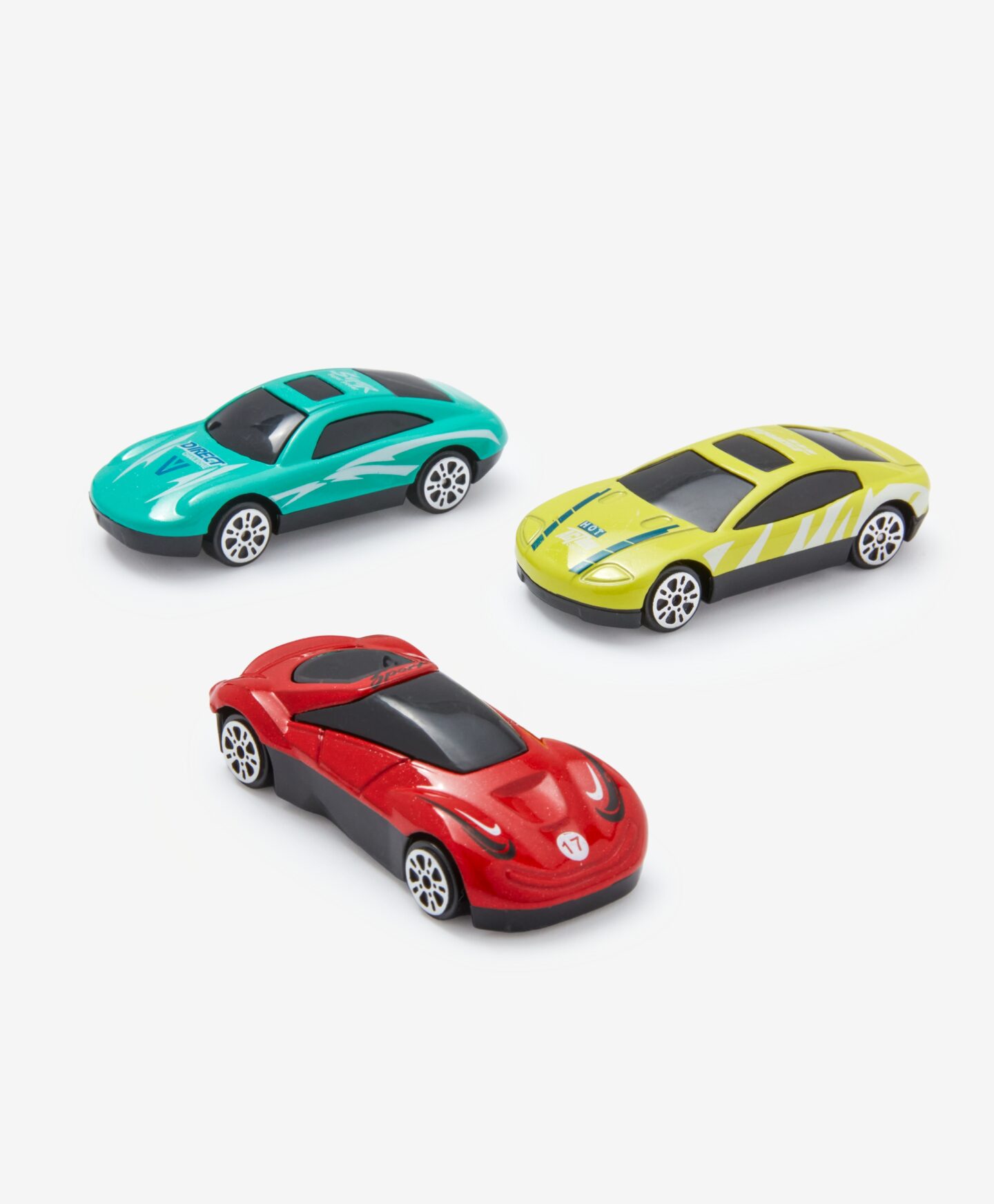 Σετ 3 αυτοκινήτων κλίμακας 1:72, διάφορα χρώματα, 7,6 cm