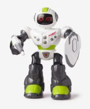 Ρομπότ που λειτουργεί με μπαταρία, με ήχους και φώτα, λευκό, πορτοκαλί, 24,5 x 11 x 30 cm