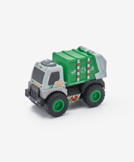 Spielzeug-Müllwagen Auto, Farbe grün
