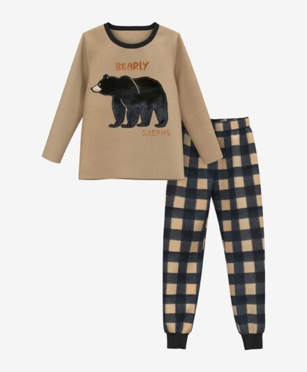 Fleece-Pyjama für Jungen, verschiedene Farben, 92-128