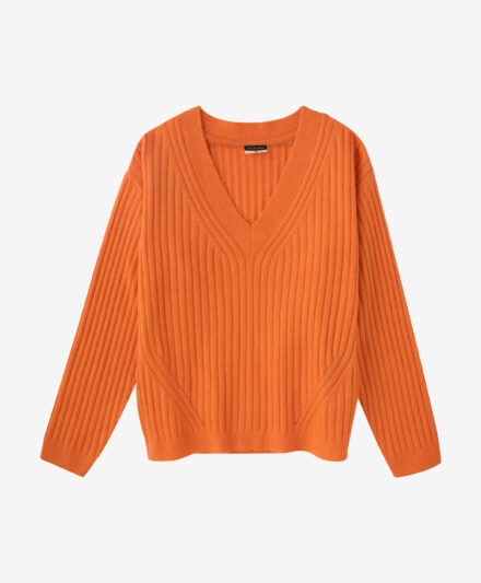 Pulover de damă portocaliu, culoare: portocaliu, mărimi: S-XXL