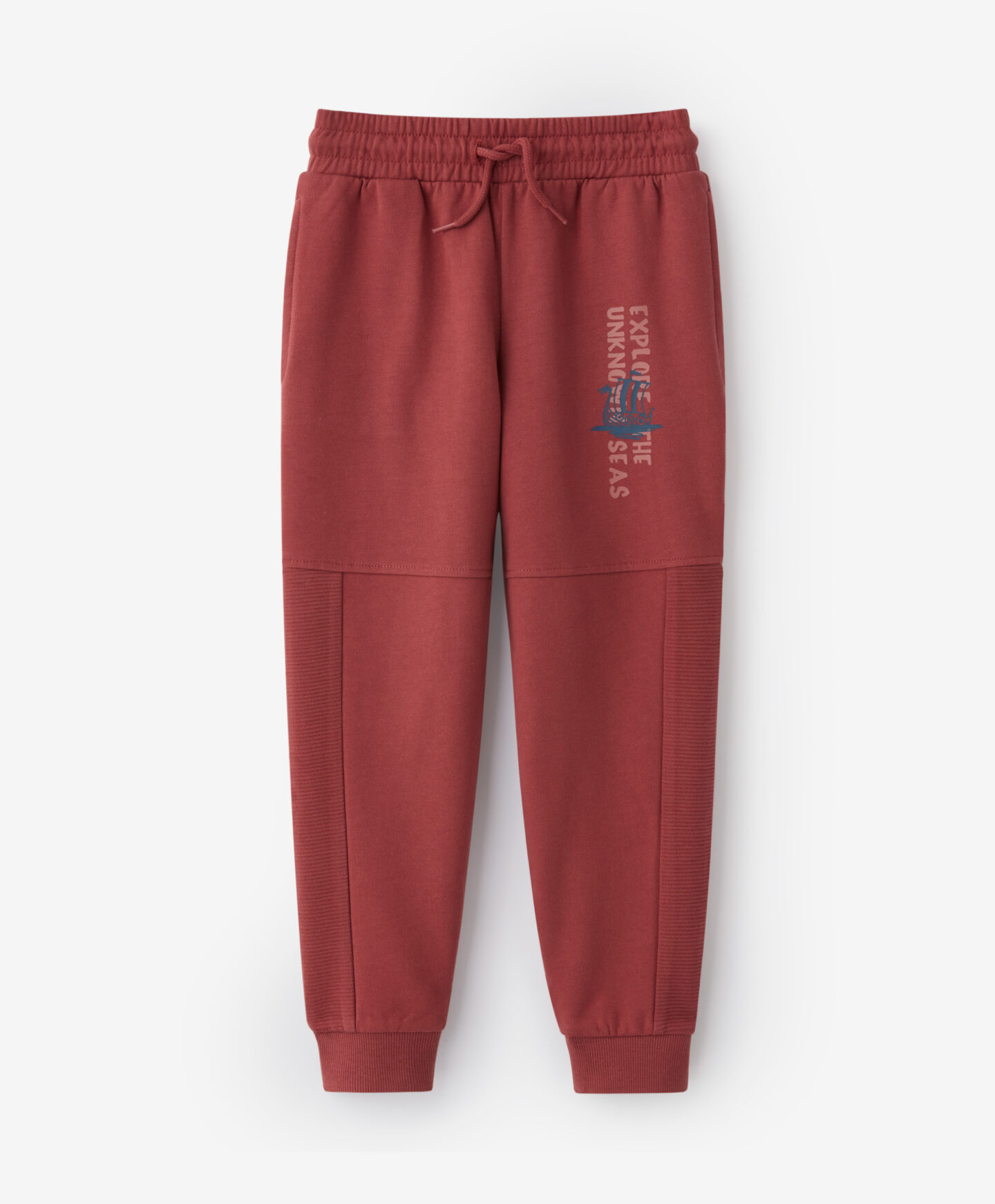 Pantaloni de trening roșii, 100% bumbac, culoare: roșu, mărimi: 104-134 cm