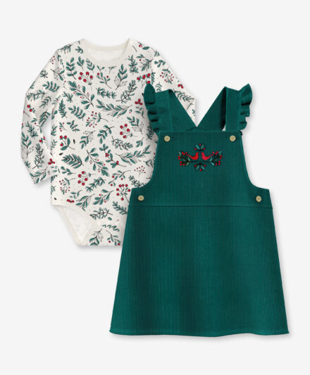set per neonata con vestito