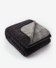 Pătură Sherpa neagră, culoare: bej, maro, dimensiuni: 150 x 200 cm