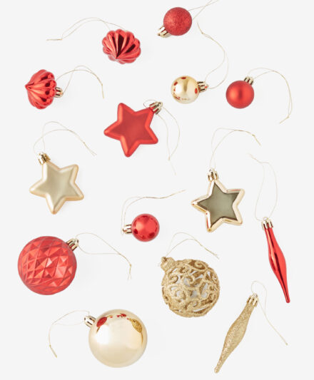decorazioni natalizie con glitter