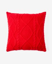 federa decorativa rosso ricamata