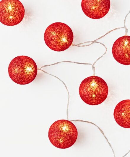 catena di luci led rosse