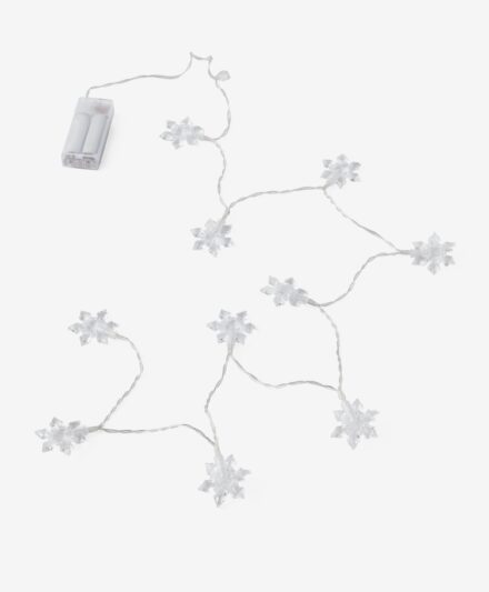 catena con fiocchi di neve a led