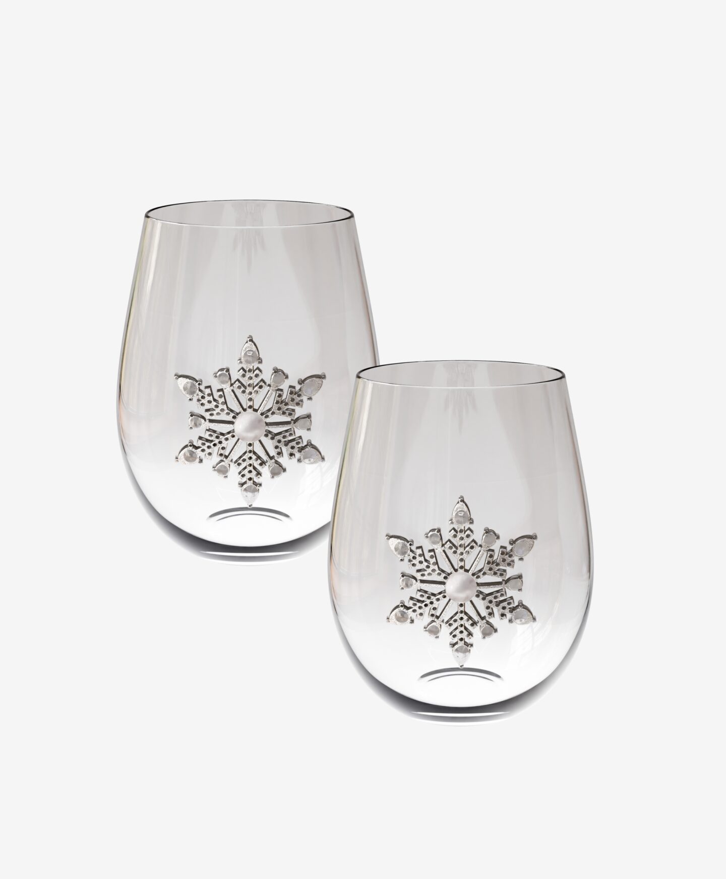 set bicchieri con decorazioni