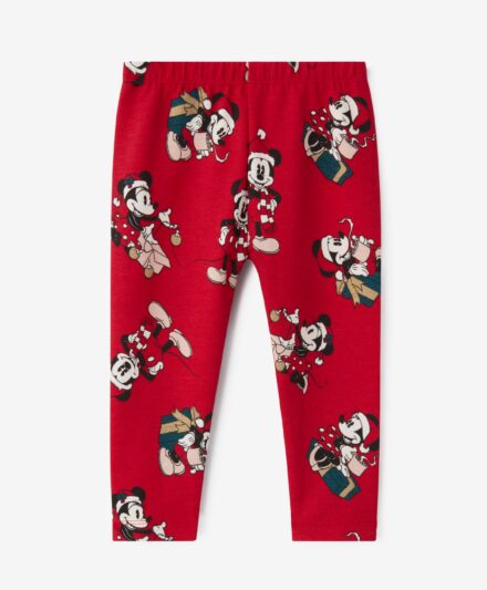Κολάν για μωρά κορίτσια με άδεια χρήσης Disney Minnie Christmas, χρώμα κόκκινο, 74-98