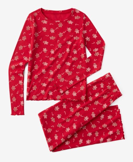 set pigiama rosso da donna