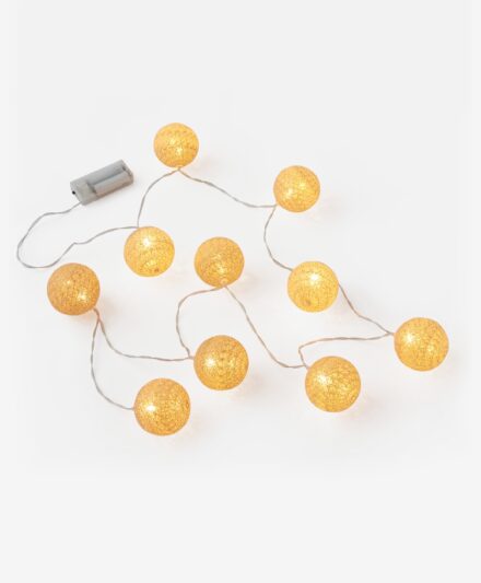 catena di luci led color oro