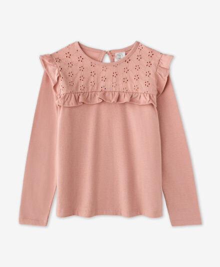 t-shirt da bambina rosa elegante