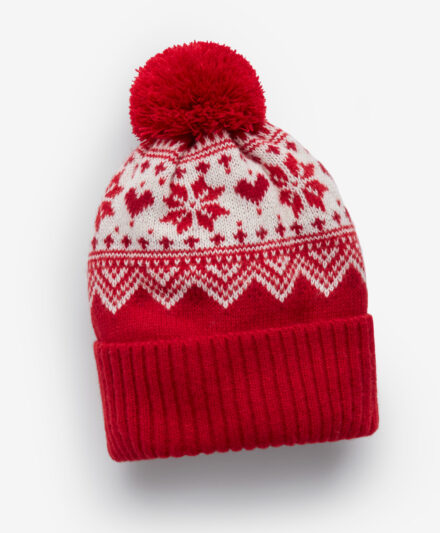 cappello invernale da donna rosso