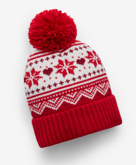 cappello ragazza natalizio rosso