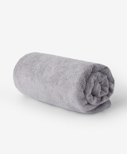Asciugamano yoga colore grigio