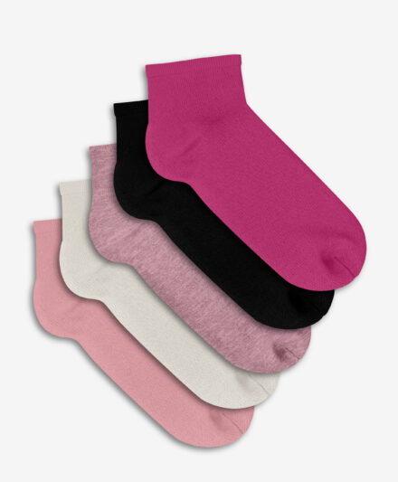 set calzini da donna neri e rosa