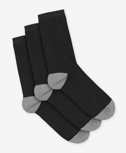set calzini da uomo neri e grigi