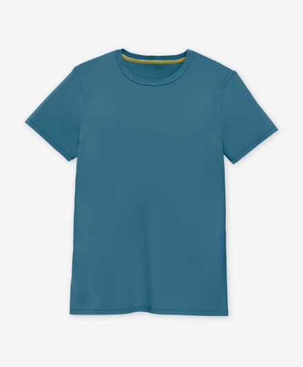 t-shirt da uomo in cotone blu