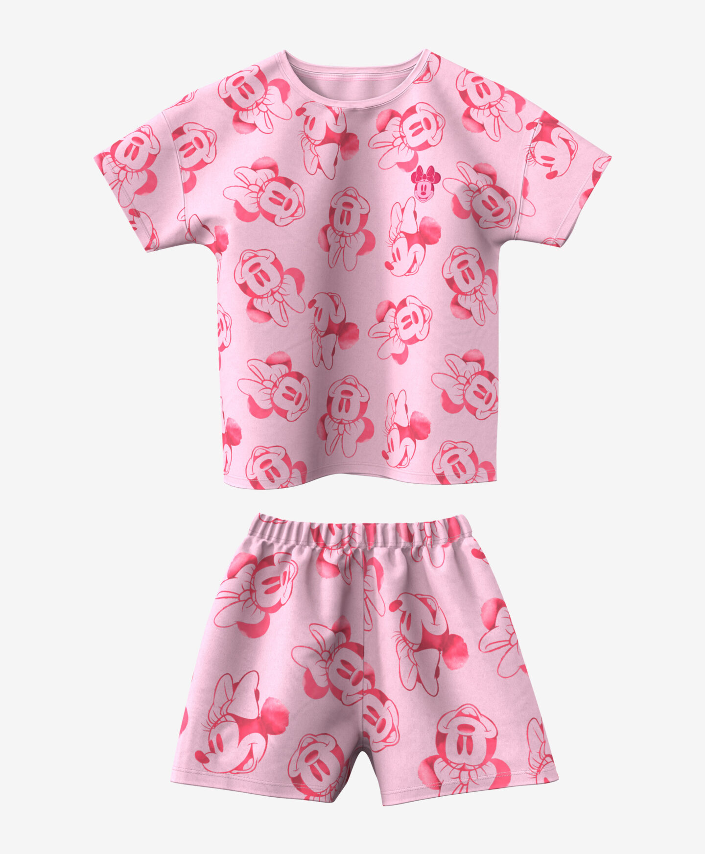 pigiama rosa da bambina disney