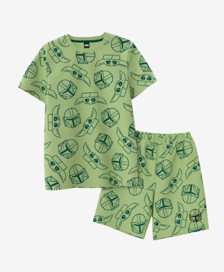 pigiama verde ragazzo mandalorian