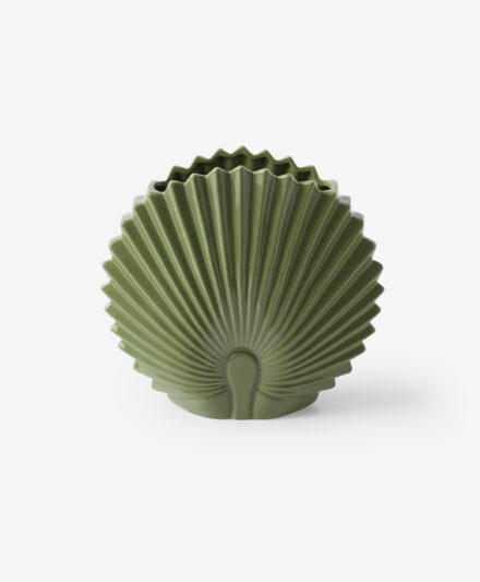 vaso ceramica a forma di foglia