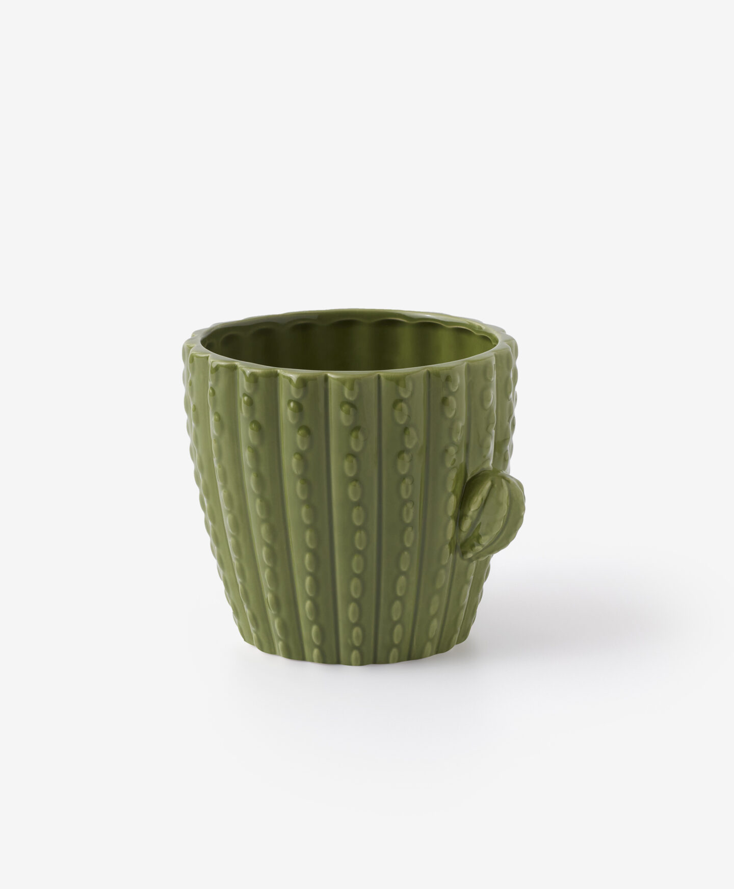 vaso in ceramica verde