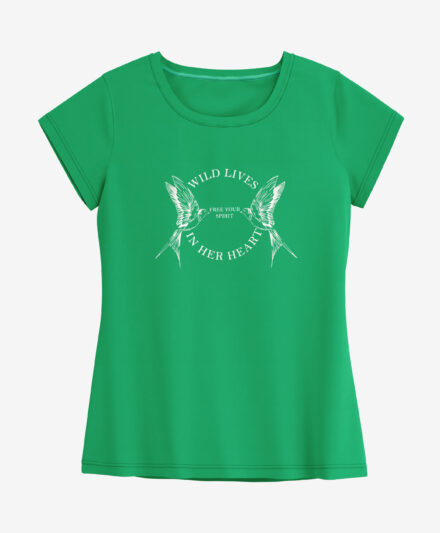 t-shirt verde da donna