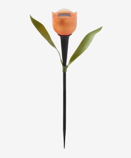 lampada solare tulipano arancione