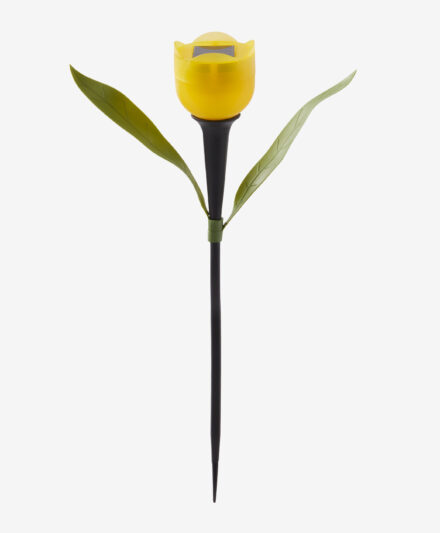 lampada solare tulipano giallo