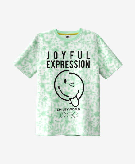 t-shirt ragazzo smileyworld verde