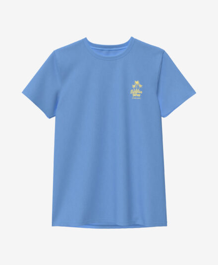 t-shirt blu uomo in cotone