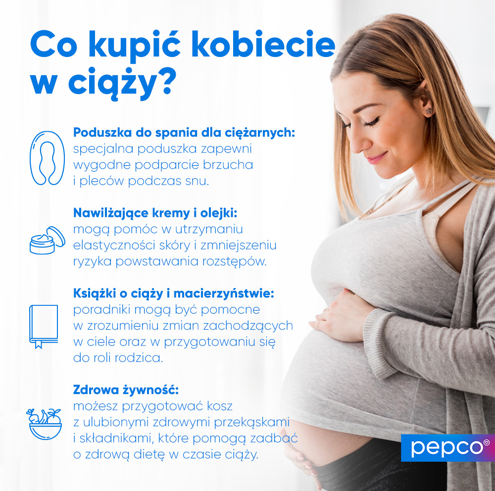 Co kupić kobiecie w ciąży? - Infografika Pepco