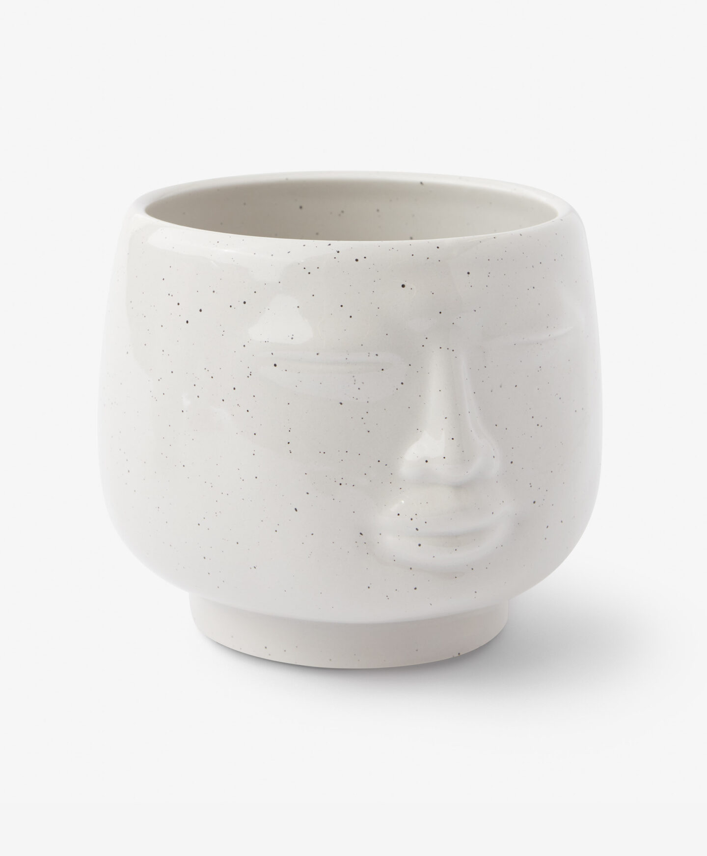 vaso con viso grande in ceramica
