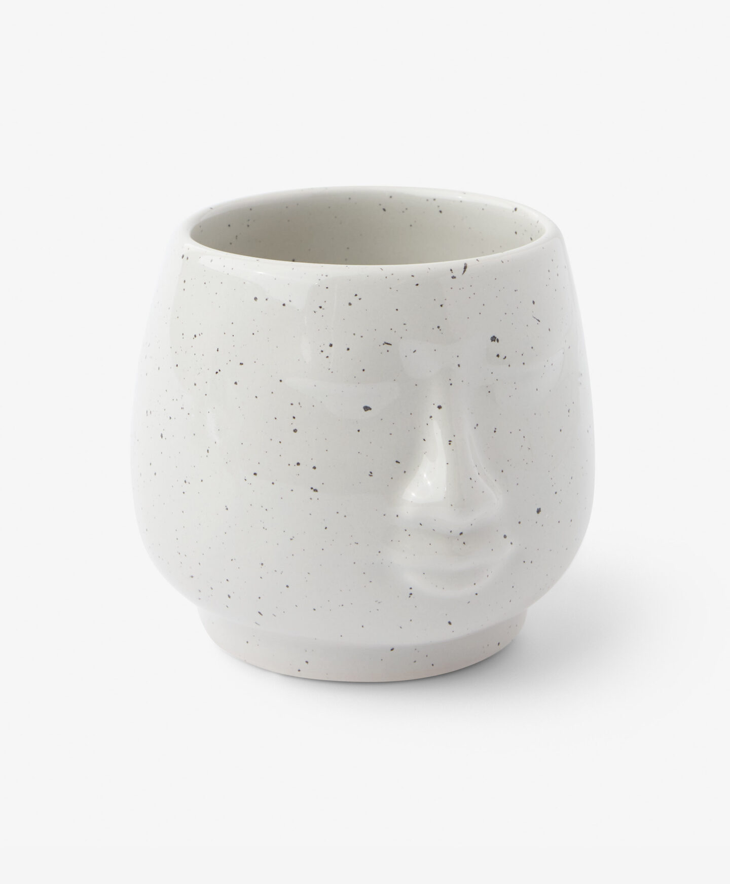 vaso con viso piccolo in ceramica