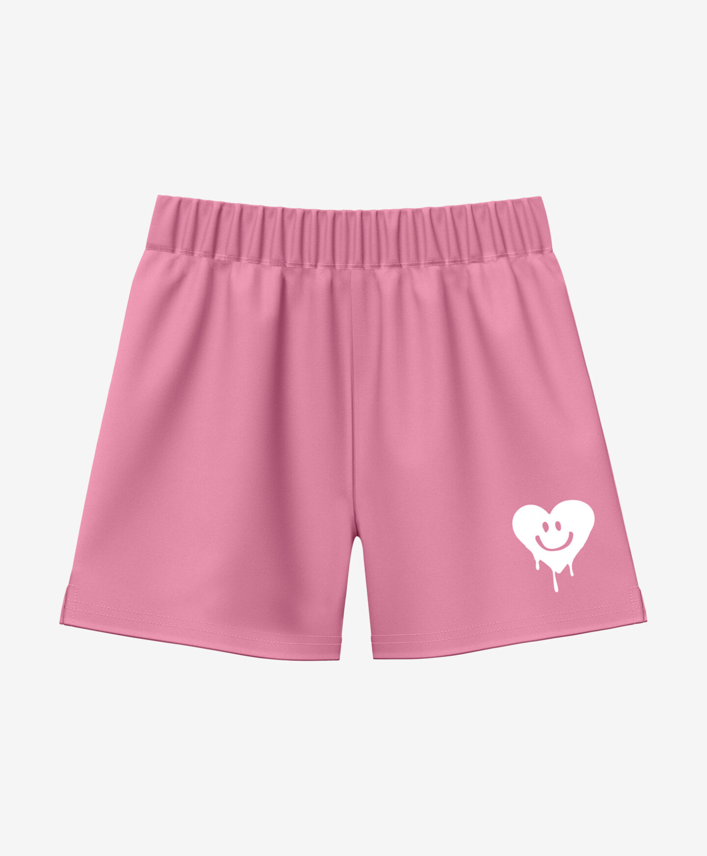 shorts per ragazza rosa in cotone