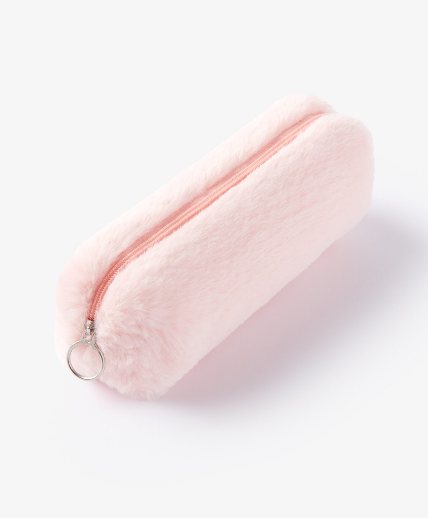 astuccio in peluche rosa