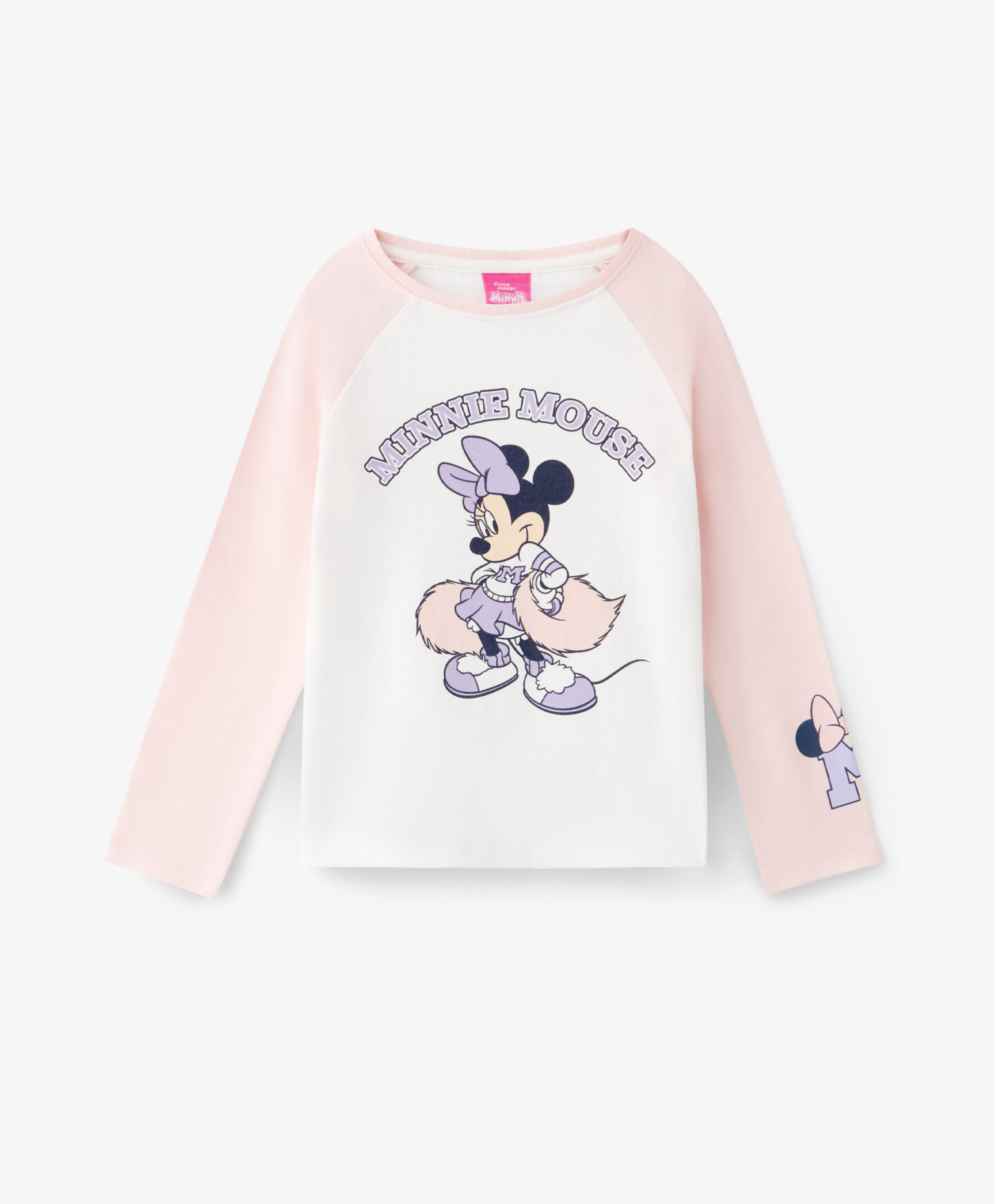 t-shirt bicolore con minnie